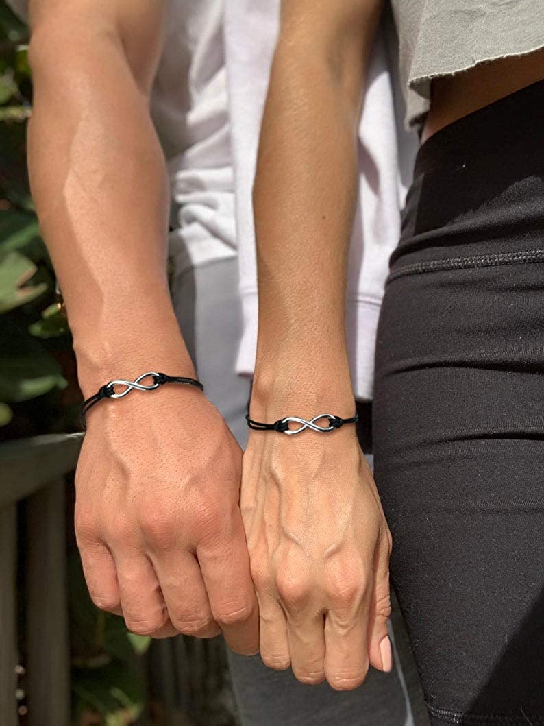 Magnetic Couples Bracelets,Adjust Size Magnet Bracelet for Couples Rope  Braided Bracelet Gift for Women Men Boyfriend Girlfriend Best Friends price  in UAE | Amazon UAE | kanbkam
